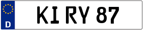 Trailer License Plate